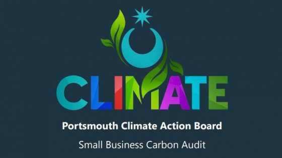 Logo for Portsmouth Climate Action Board Small Business Carbon Audit.