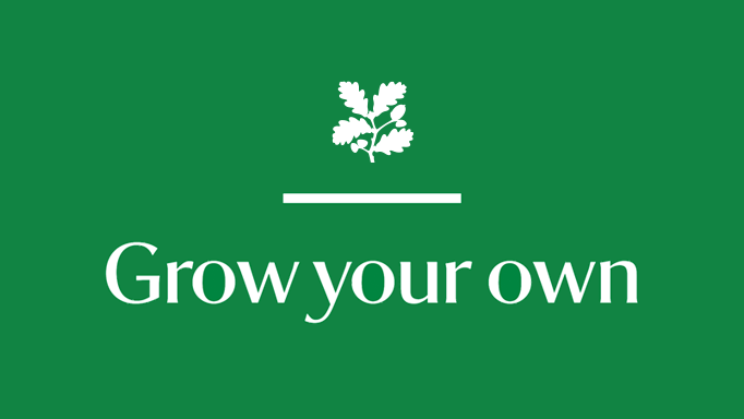 National Trust grow your own campaign logo.